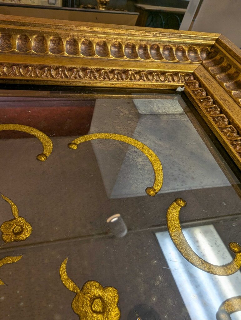 Custom Framed Etched Glass Art