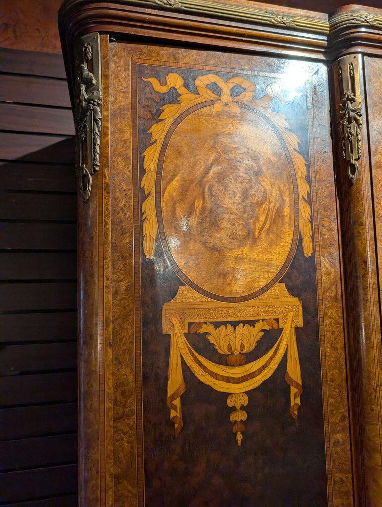Antique French Inlaid Breakdown Armoire