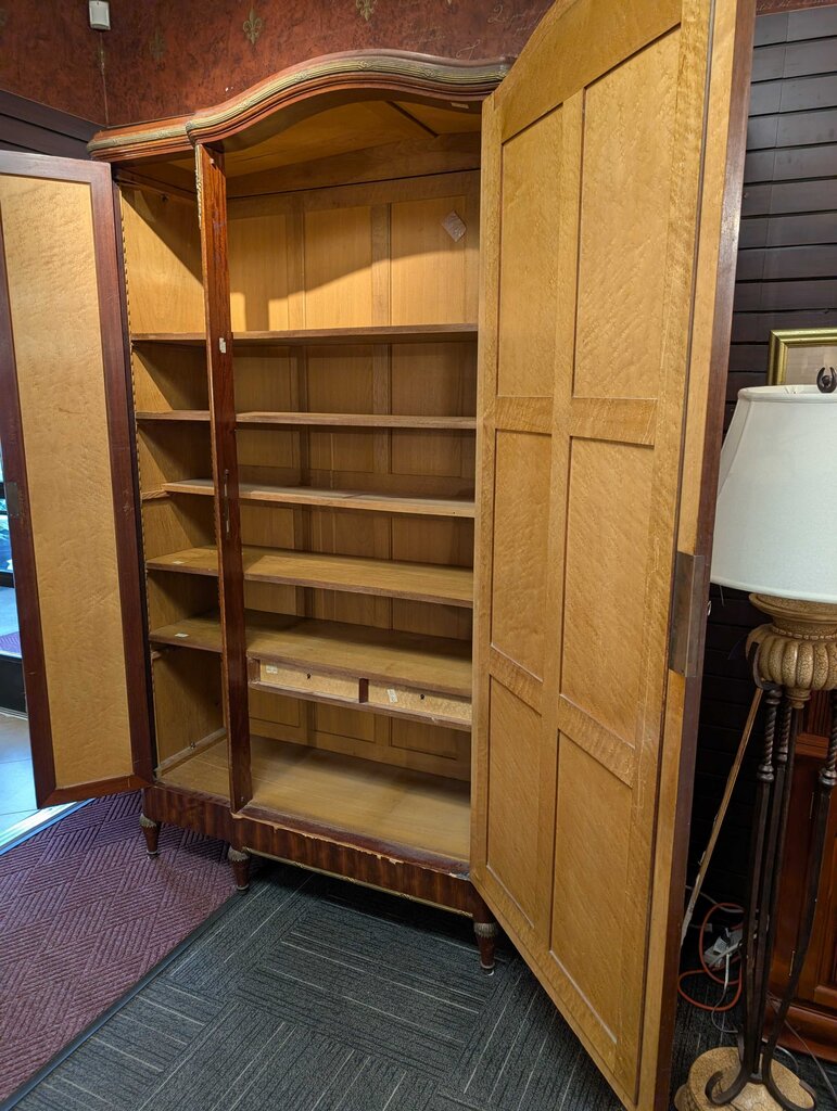 Antique French Inlaid Breakdown Armoire