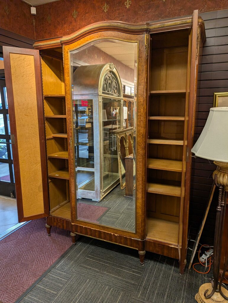 Antique French Inlaid Breakdown Armoire