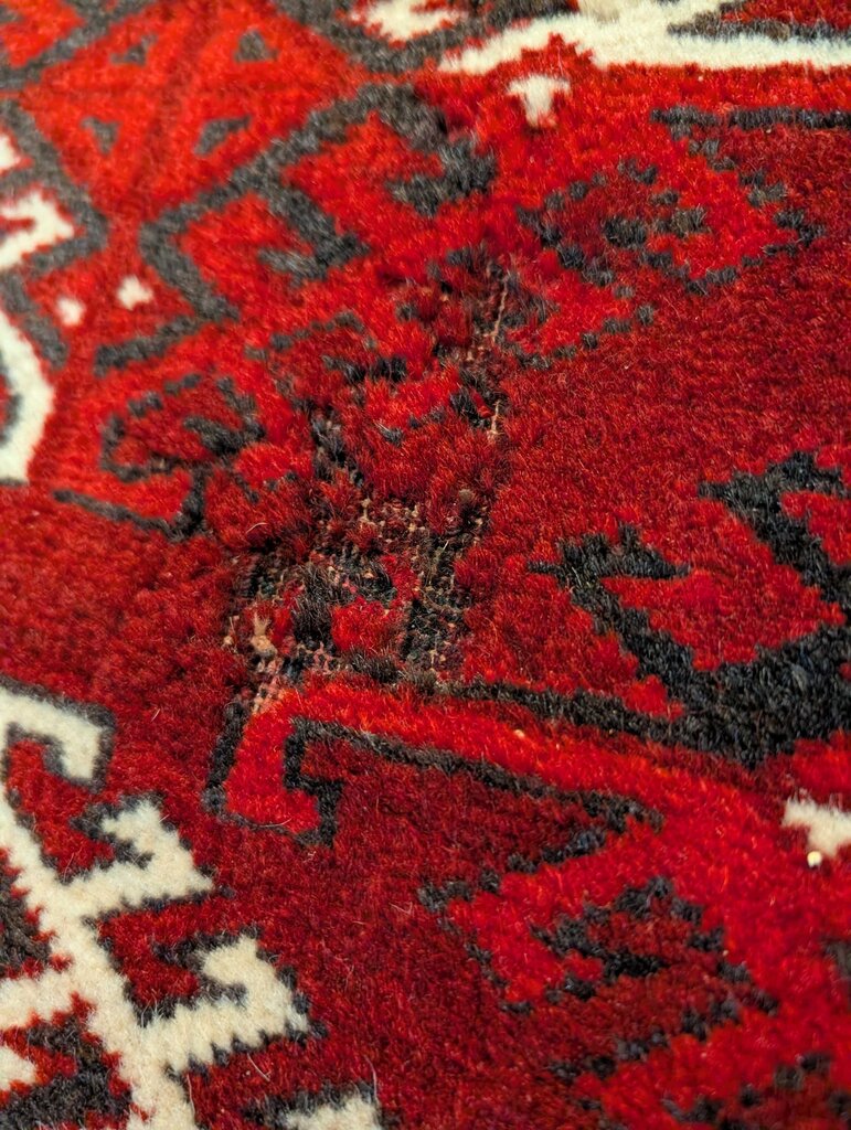 Hand Woven Wool Carpet 87" x 56"