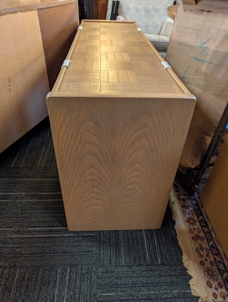 Vintage 1970s Lane Parquet Sofa Table Console