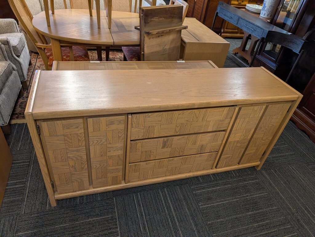 Vintage 1970s Lane Parquet Sideboard
