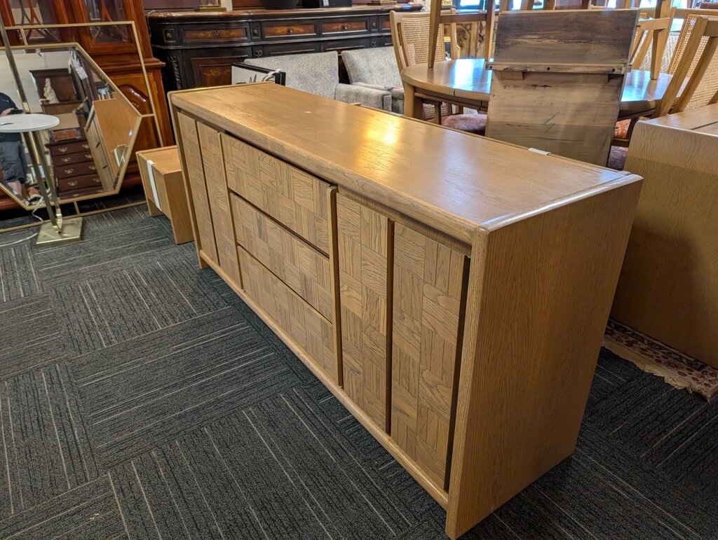 Vintage 1970s Lane Parquet Sideboard