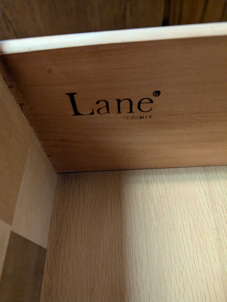 Vintage 1970s Lane Parquet Sideboard