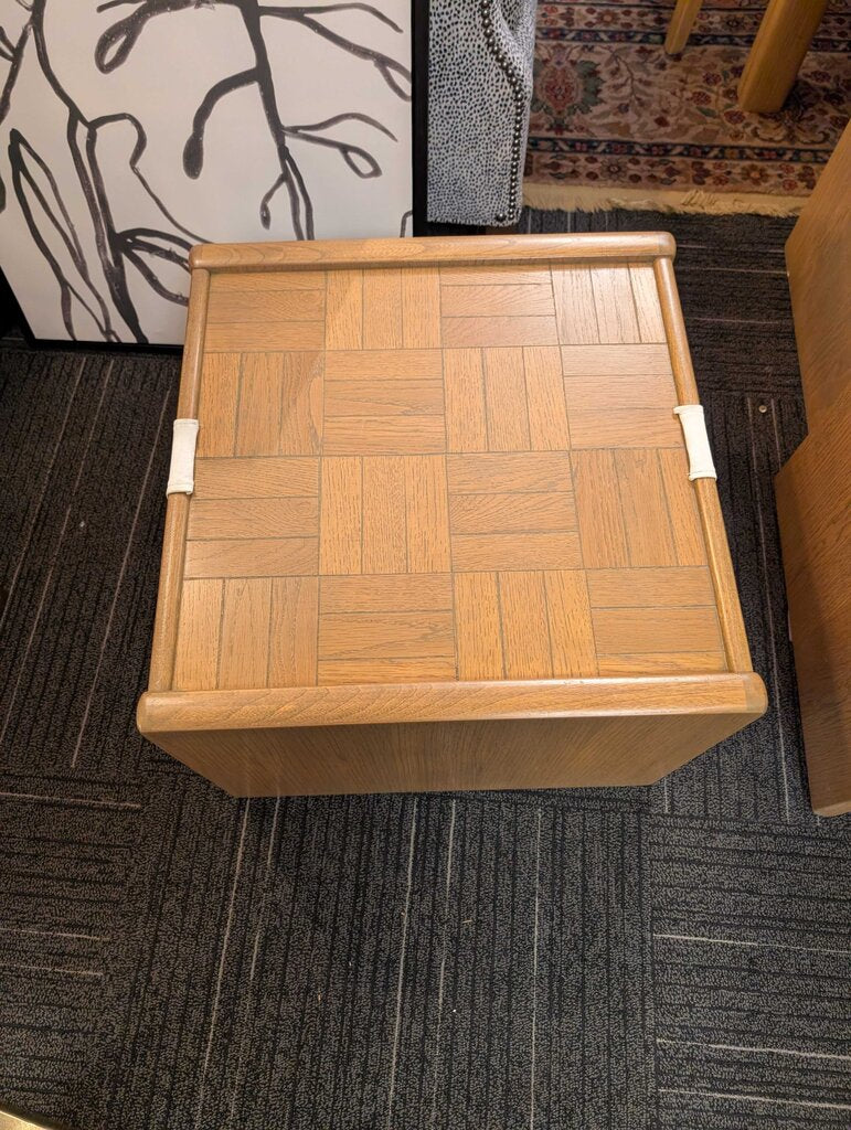 Vintage 1970s Lane Parquet Side Table