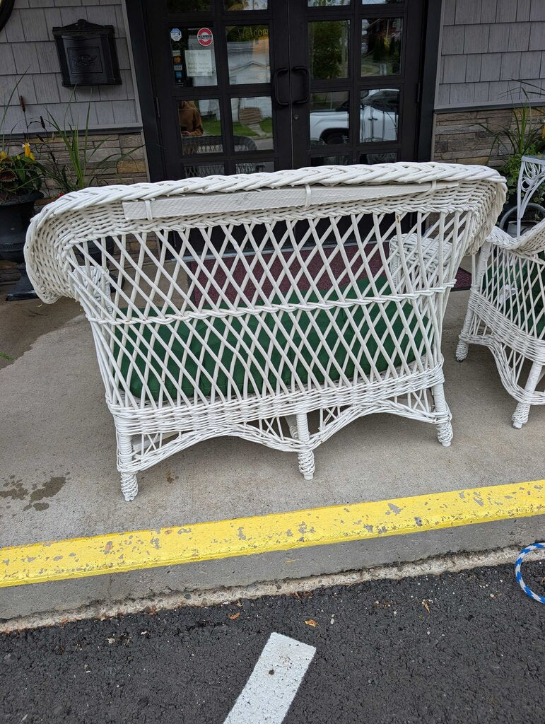 Wicker Settee