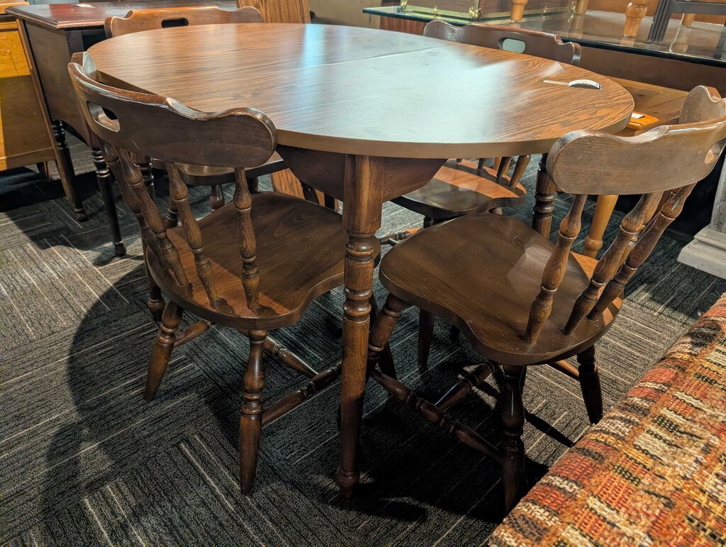 Vintage Table With Chairs