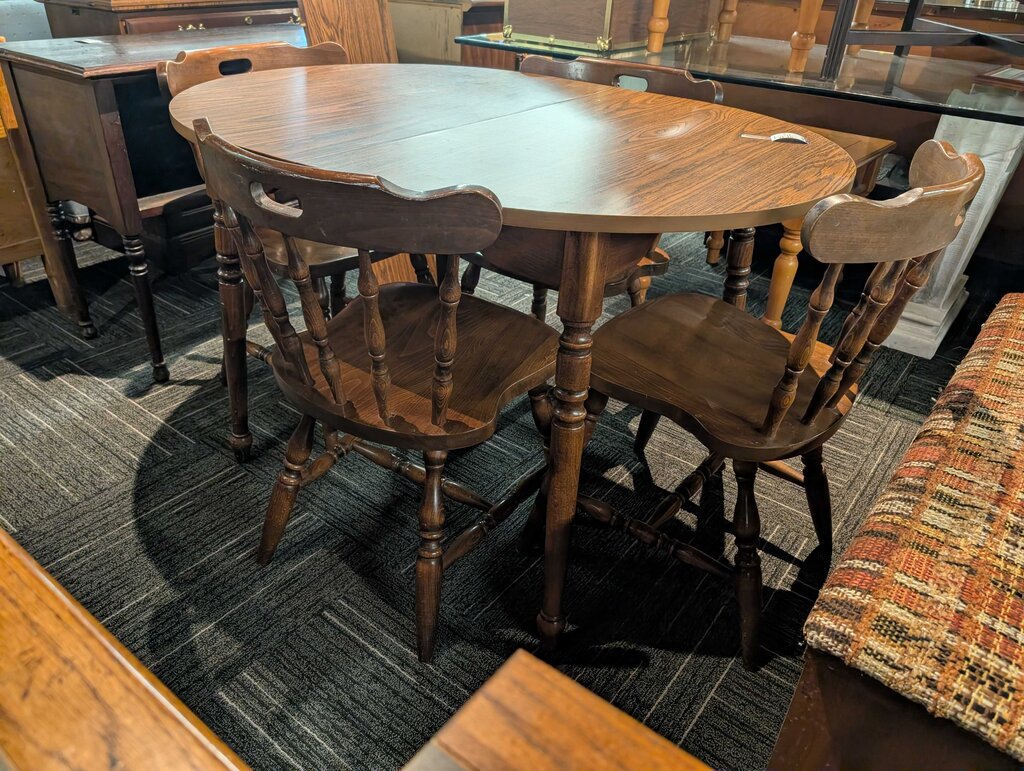 Vintage Table With Chairs