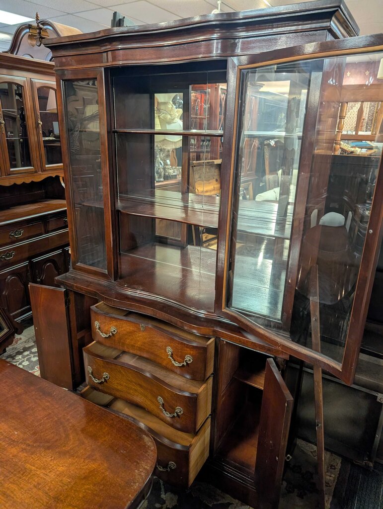 Vintage Mahogany China Cabinet