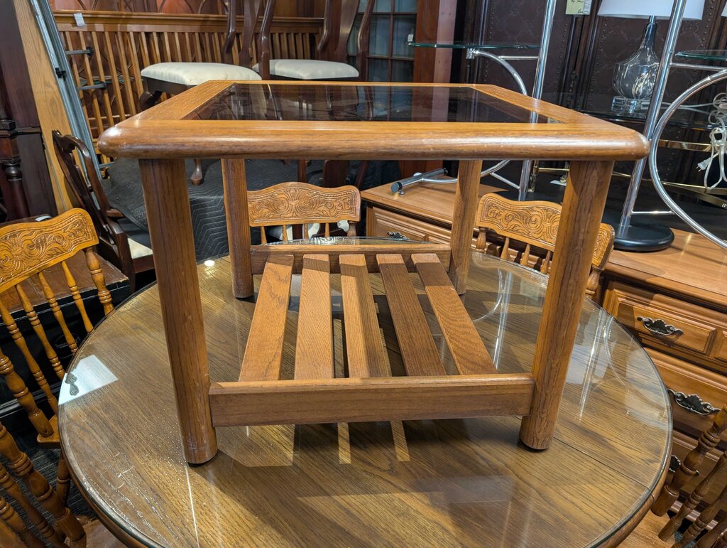 Vintage Oak Side Table