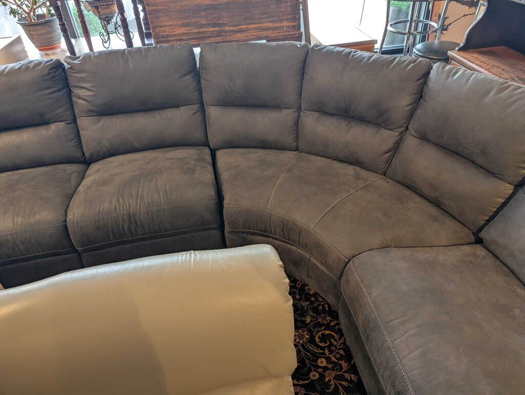 Modern Grey Reclining Sectional