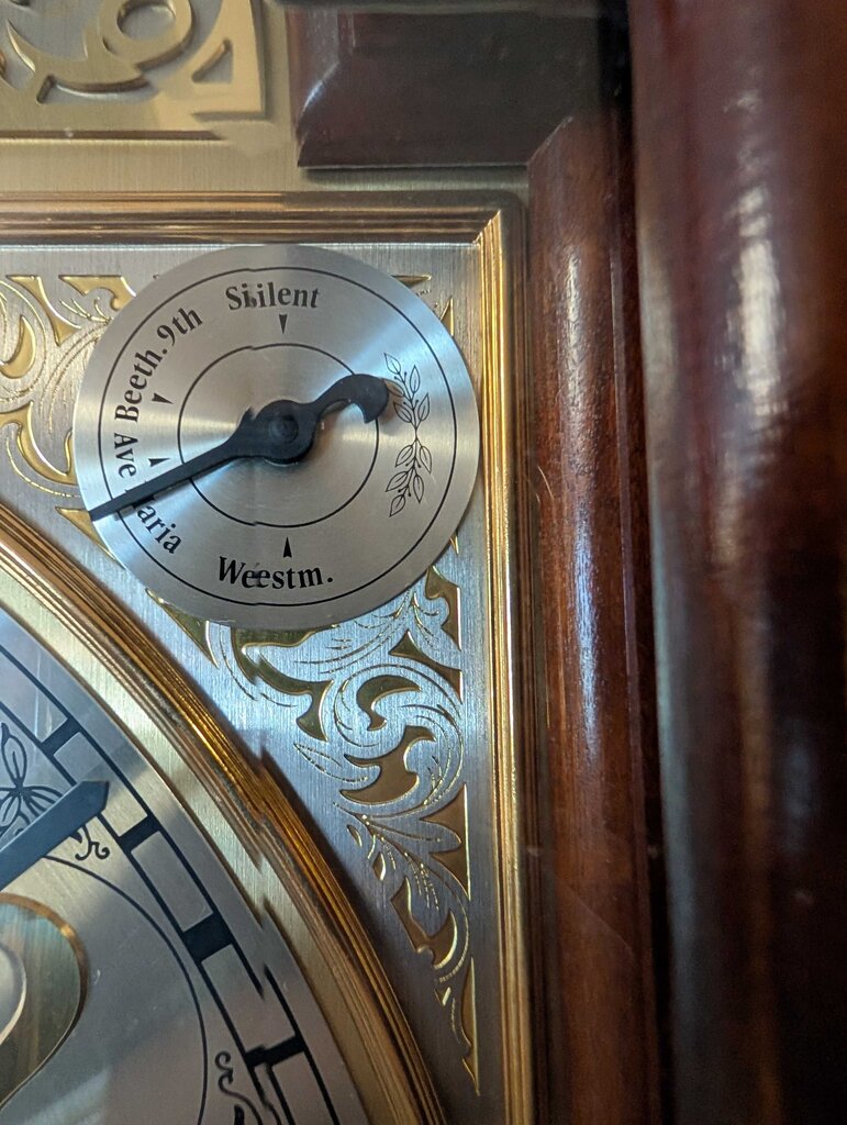 Large Grandfather Clock by Sligh (Model 0818-2-AN) w/ Ave Maira & Beethoven 9th Chimes