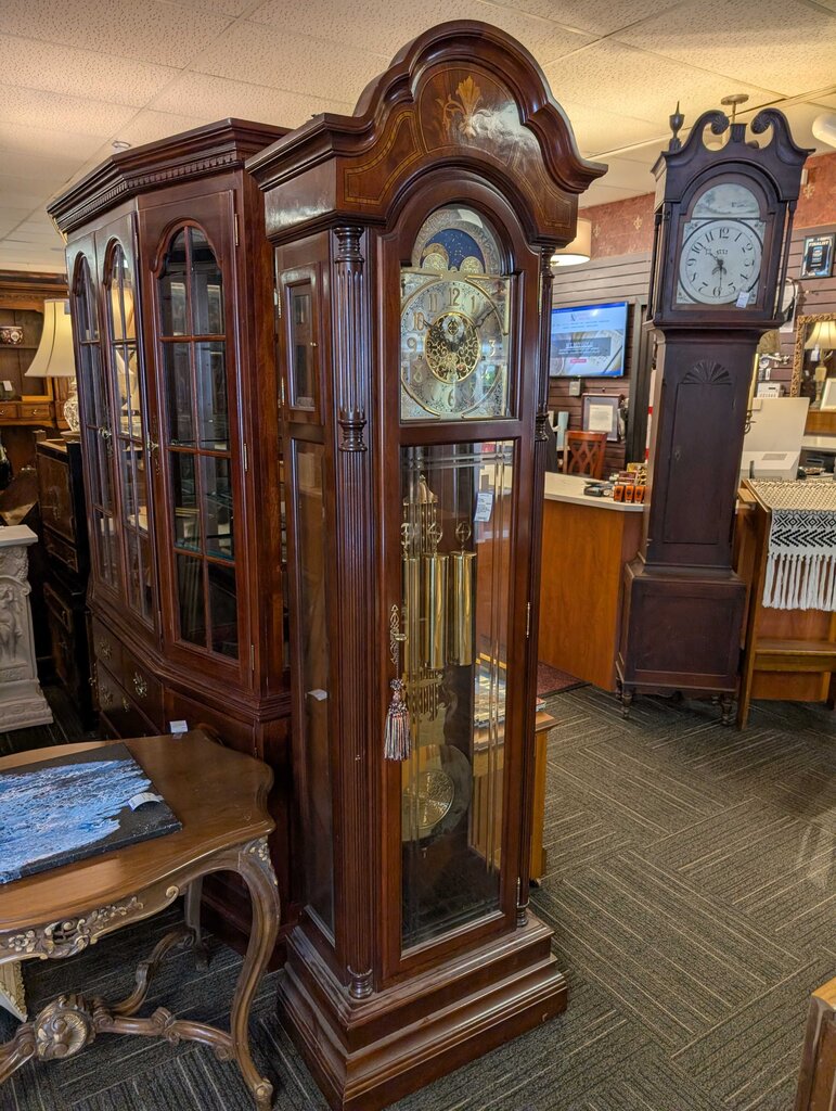 Large Grandfather Clock by Sligh (Model 0818-2-AN) w/ Ave Maira & Beethoven 9th Chimes