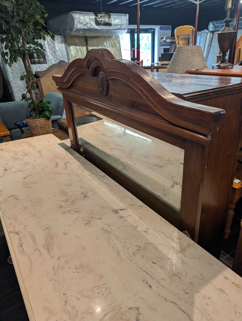 Pine Marble Top Dresser