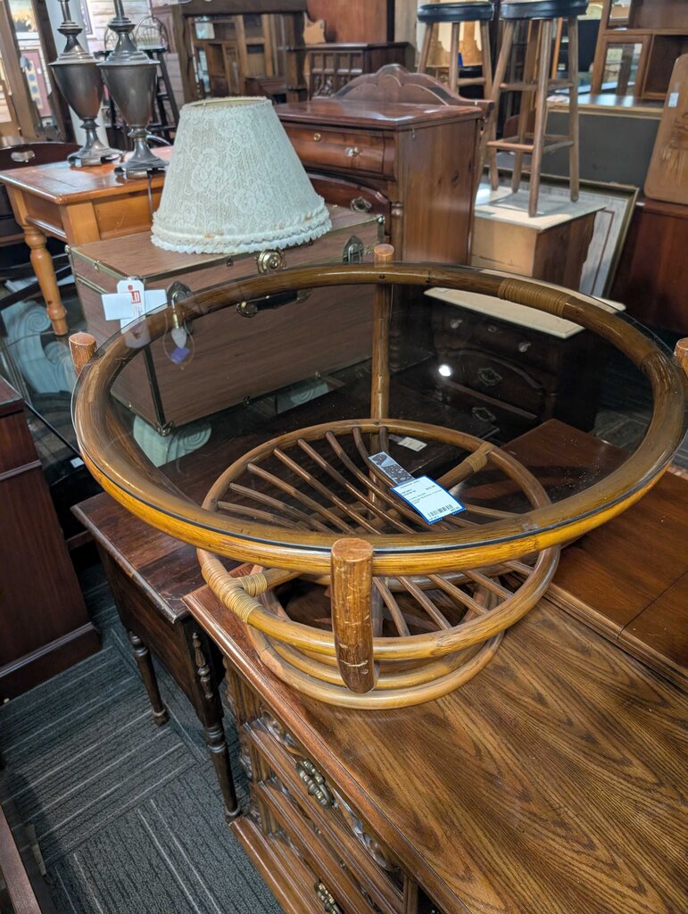 Vintage Bamboo Coffee Table