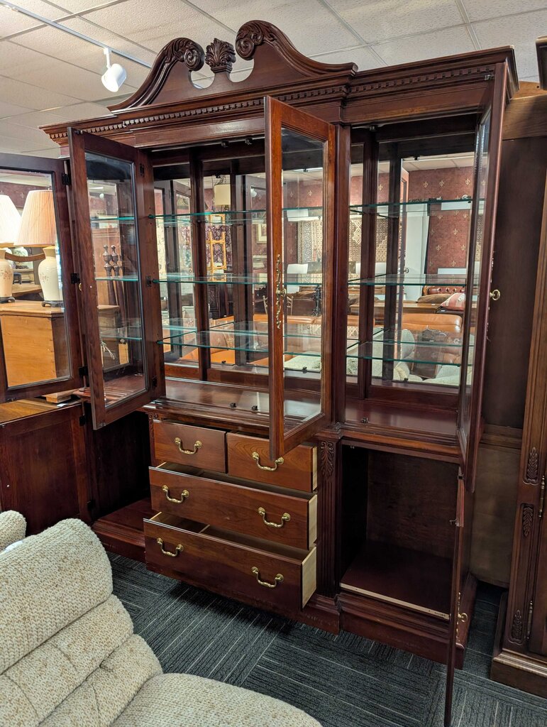Formal Cherry China Cabinet By Pennsylvania House