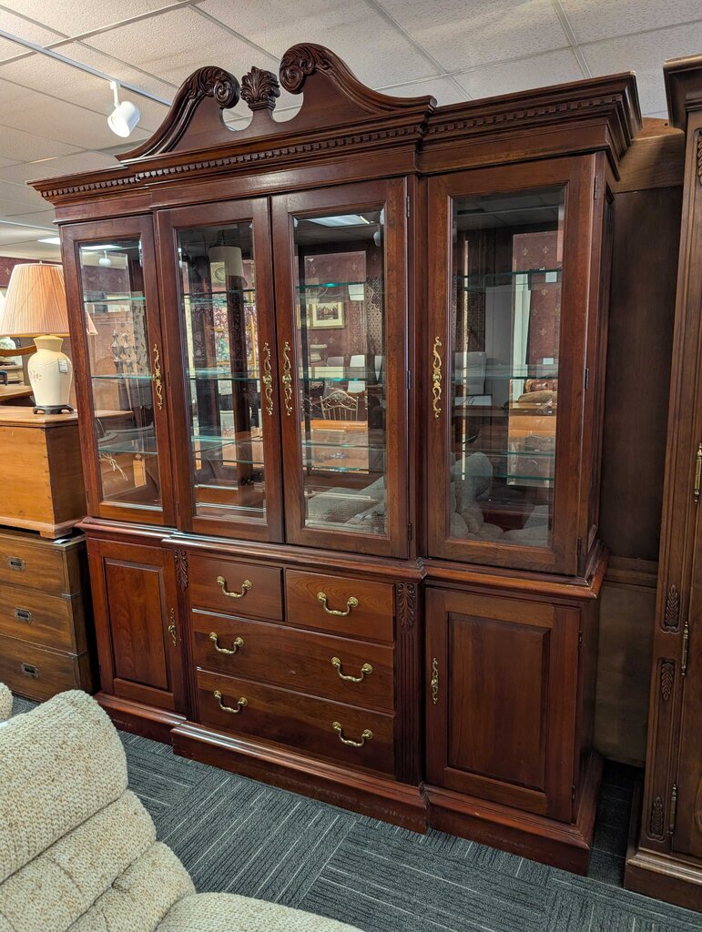 Formal Cherry China Cabinet By Pennsylvania House