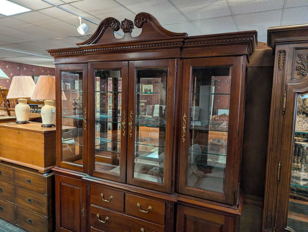 Formal Cherry China Cabinet By Pennsylvania House