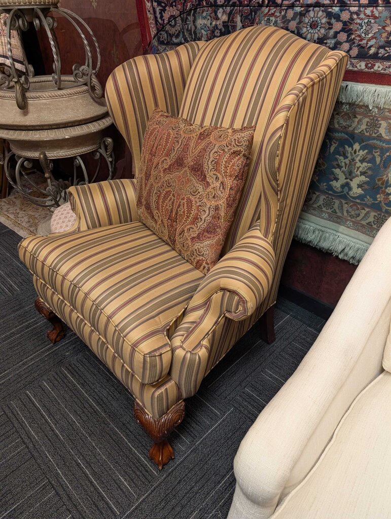 Ethan Allen Formal Wingback Chair