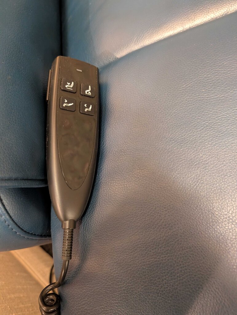 Leather Power Recliner With Massage