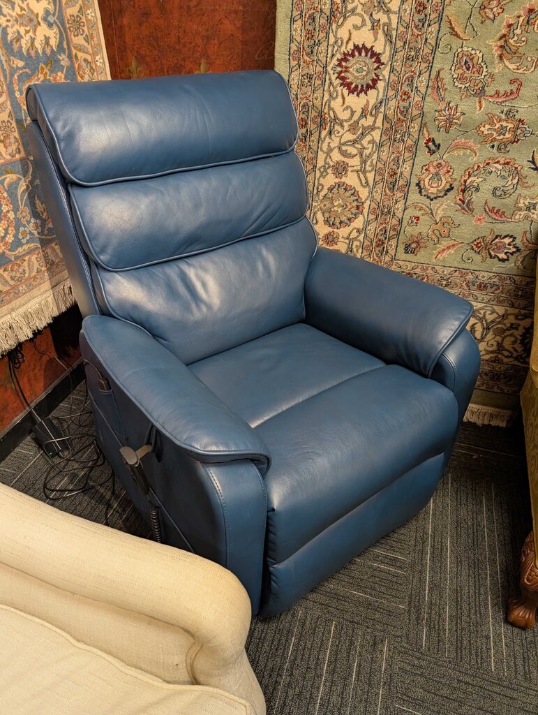 Leather Power Recliner With Massage