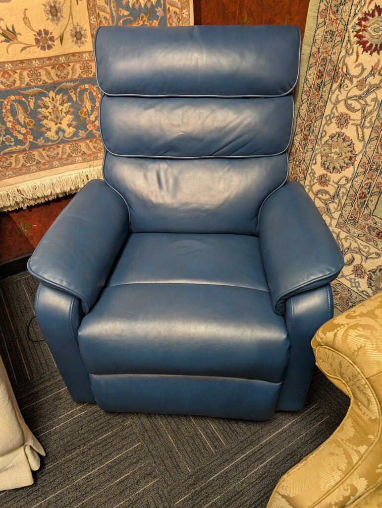 Leather Power Recliner With Massage
