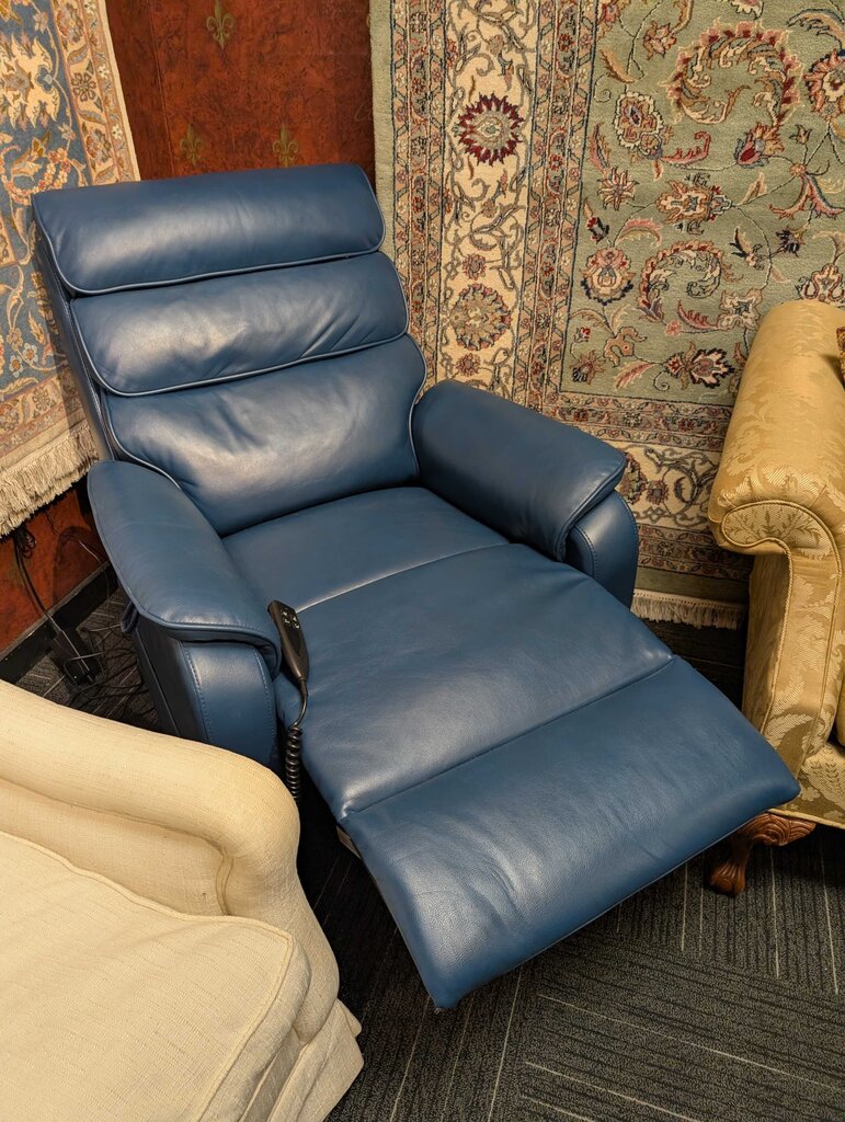 Leather Power Recliner With Massage