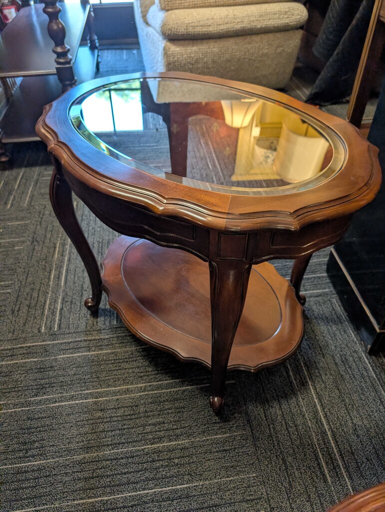Glass top Side Table