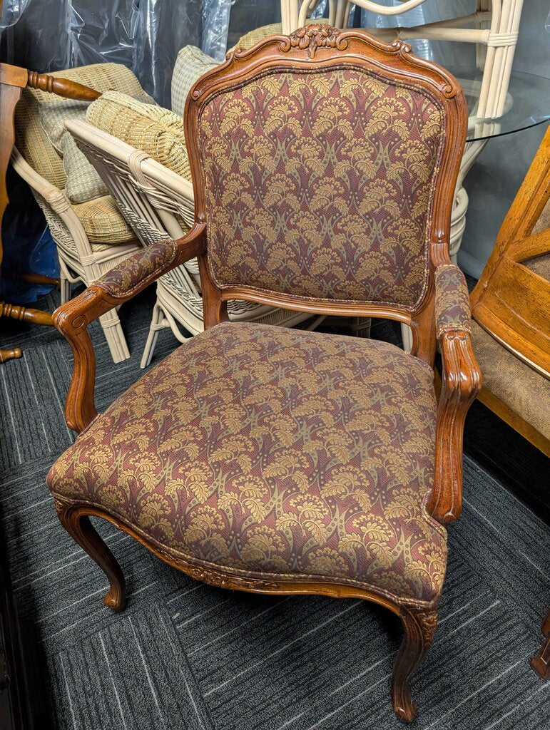 Formal French Arm Chair By Ethan Allen
