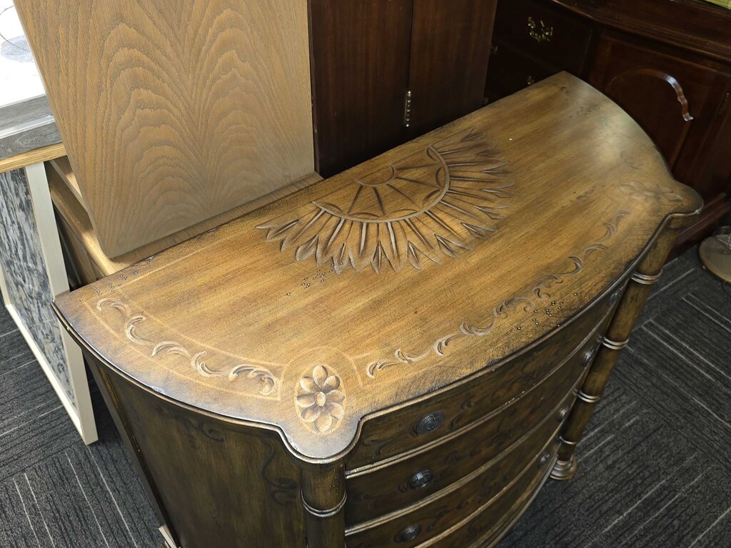 Broyhill Painted Bow Front Server
