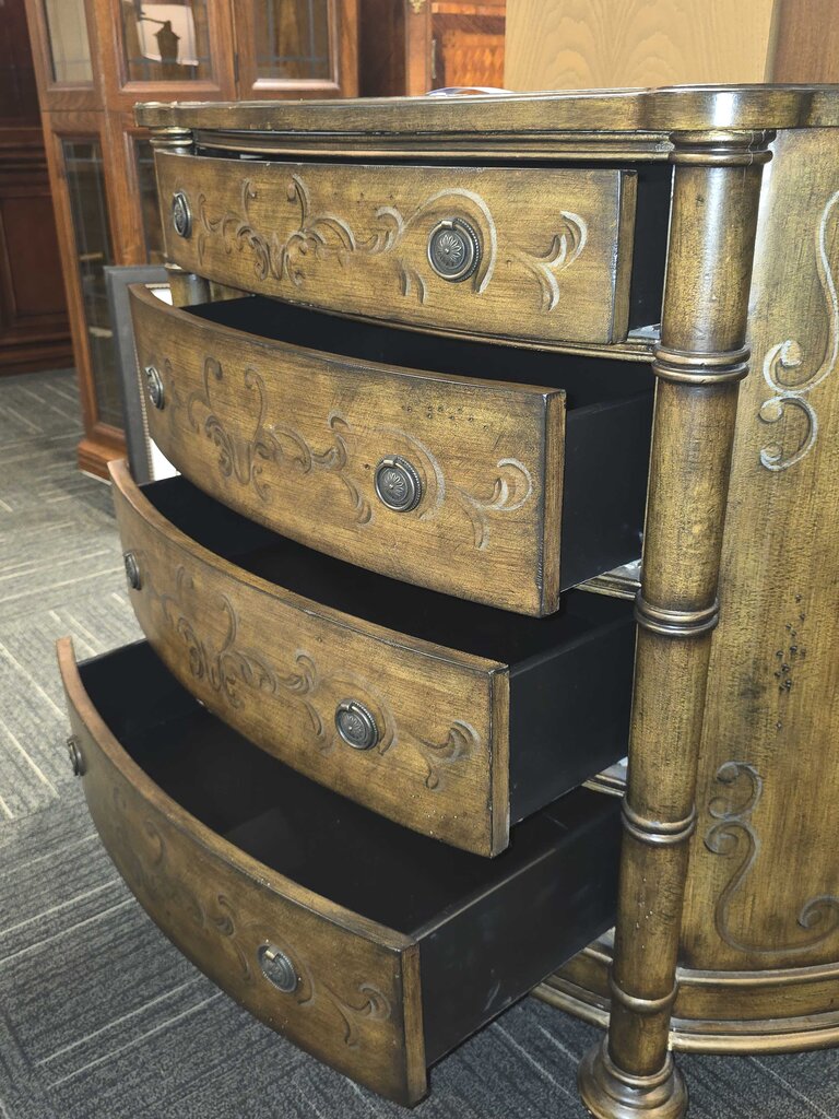 Broyhill Painted Bow Front Server
