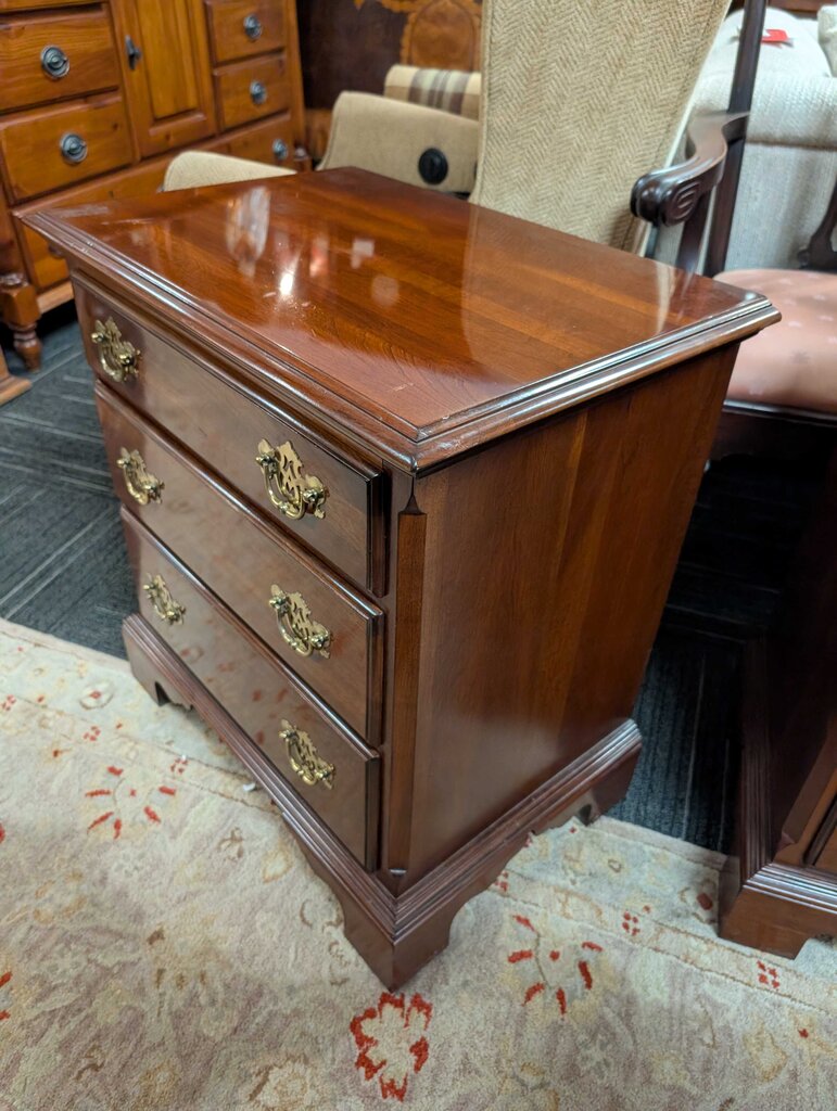Cherry Knob Creek Three Drawer Nightstand