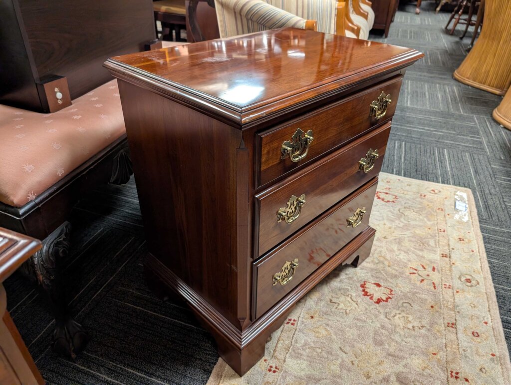 Cherry Knob Creek Three Drawer Nightstand