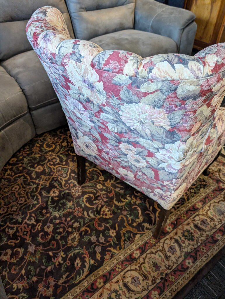 Floral Upholstered Chair
