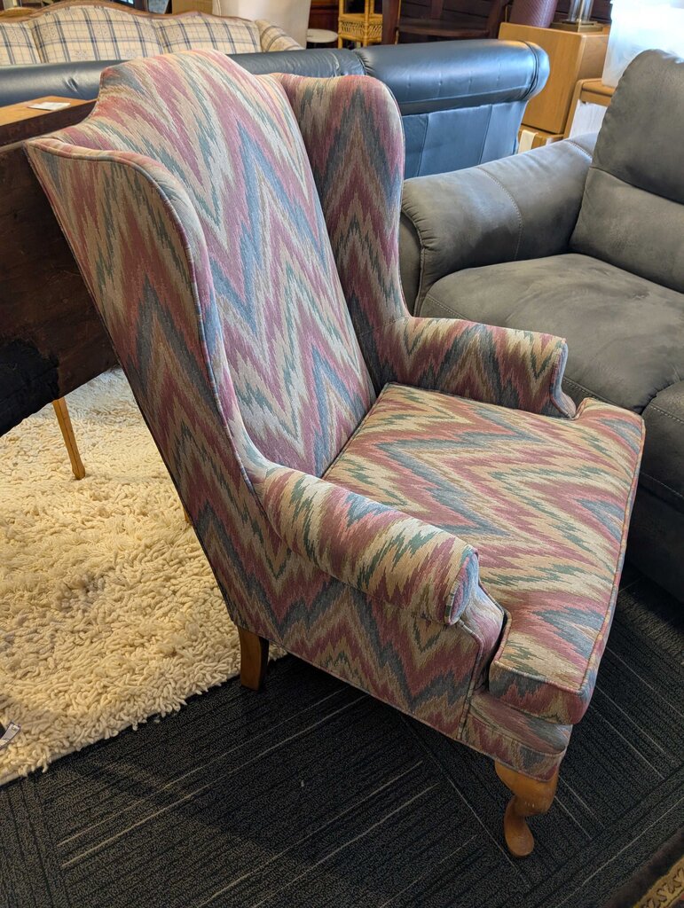 Vintage Wingback Chair By Disque Furniture