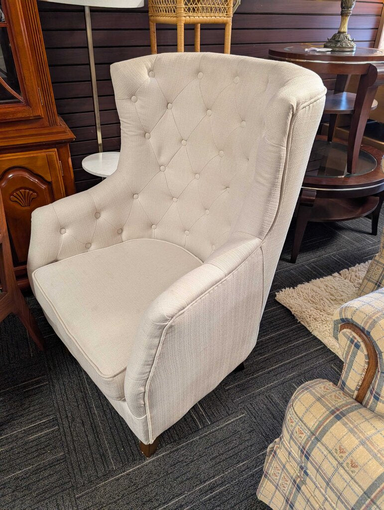 Modern Tufted Wingback Chair