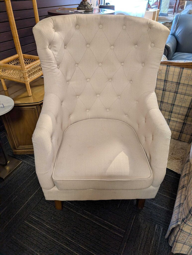 Modern Tufted Wingback Chair