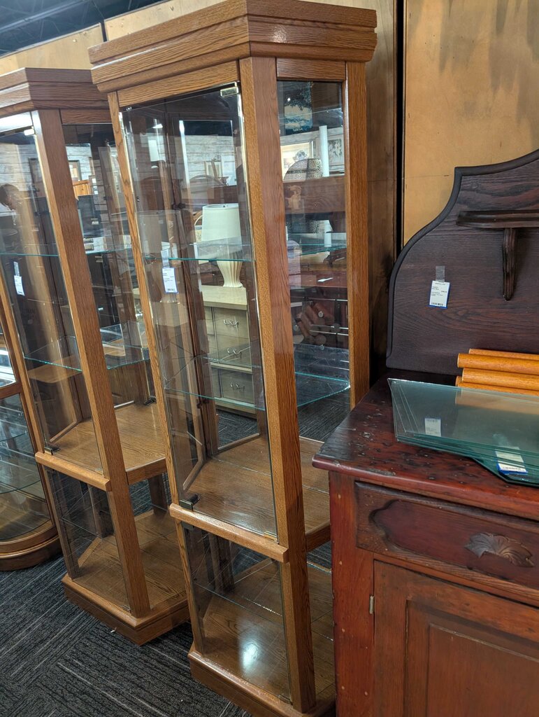 Particle Board Curio Cabinet