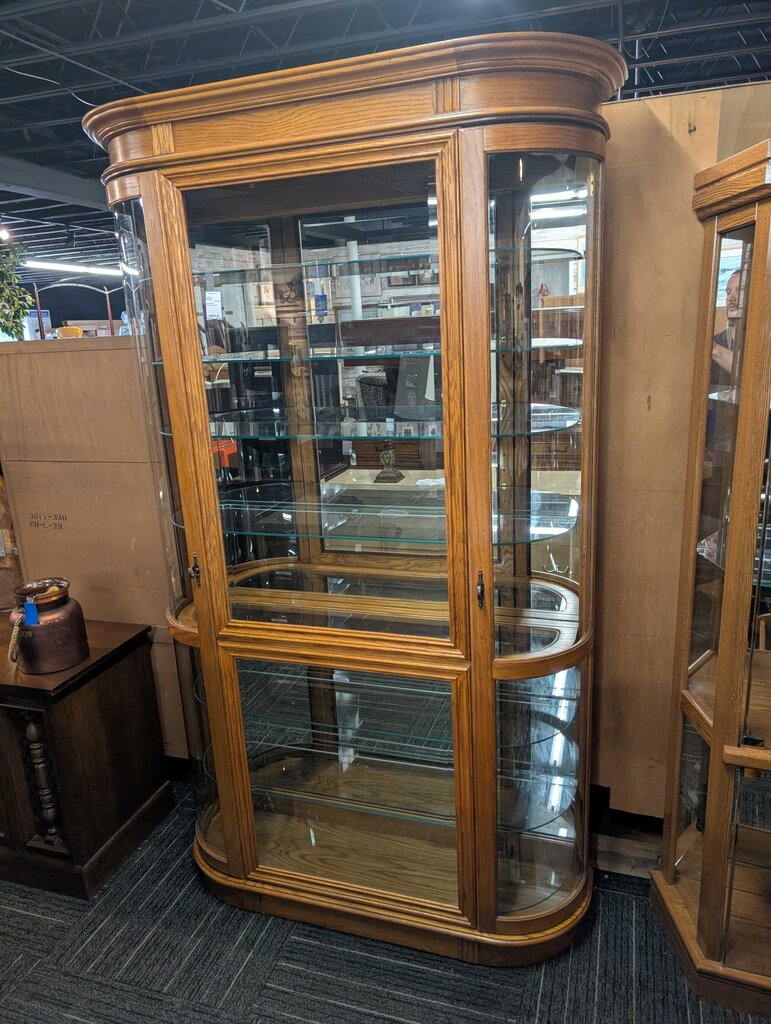Oak Curio Cabinet
