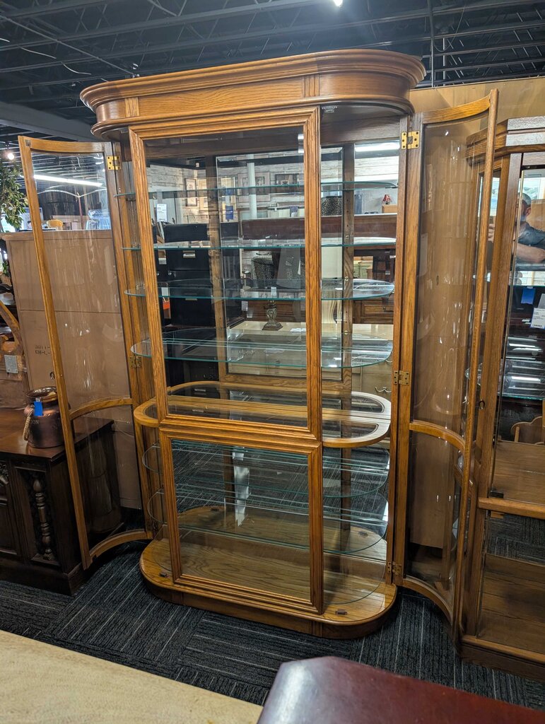 Oak Curio Cabinet