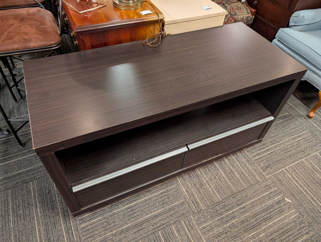 Modern Two Drawer Media Stand