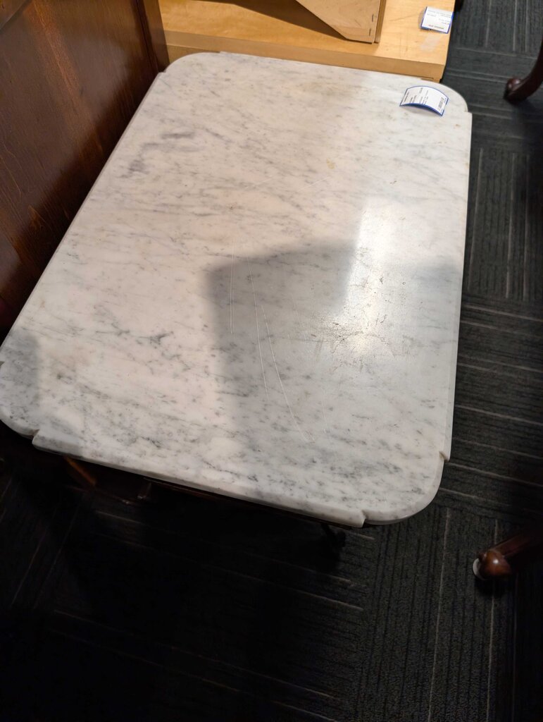 Marble Top Victorian Parlor Table