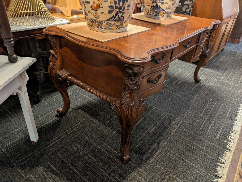 Carved Formal Executive Desk