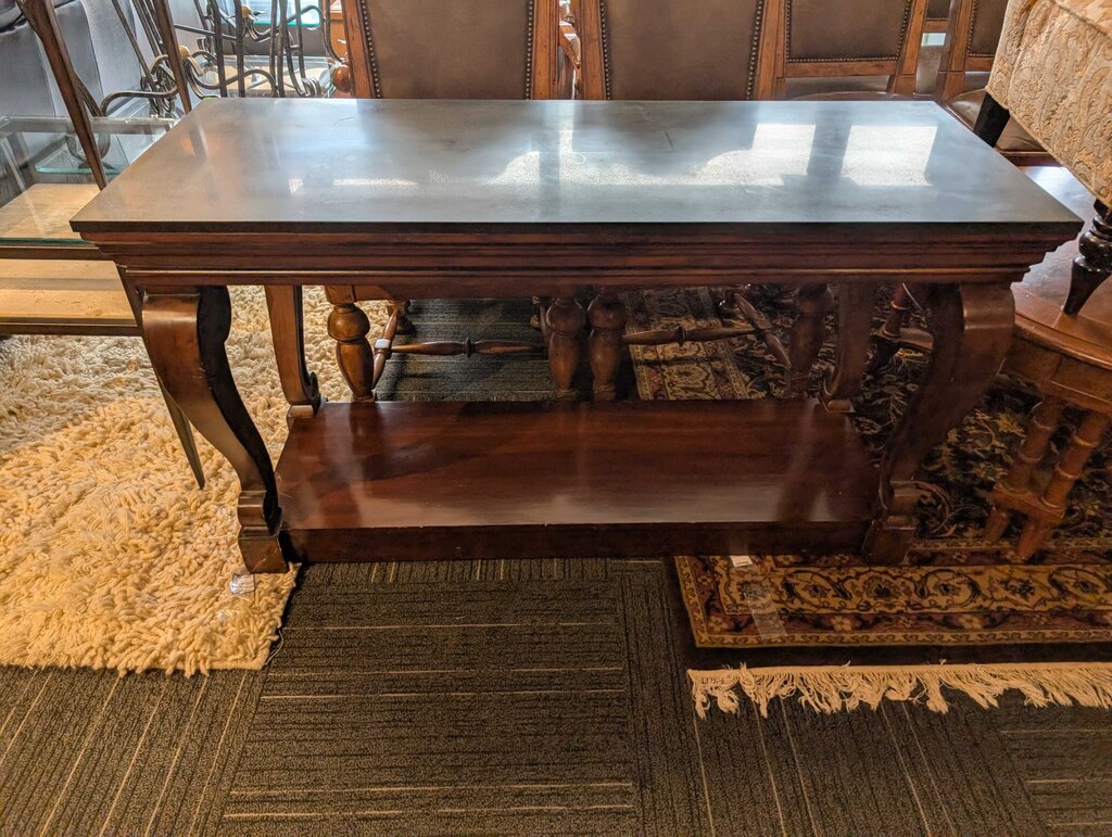 Granite Top Console Table