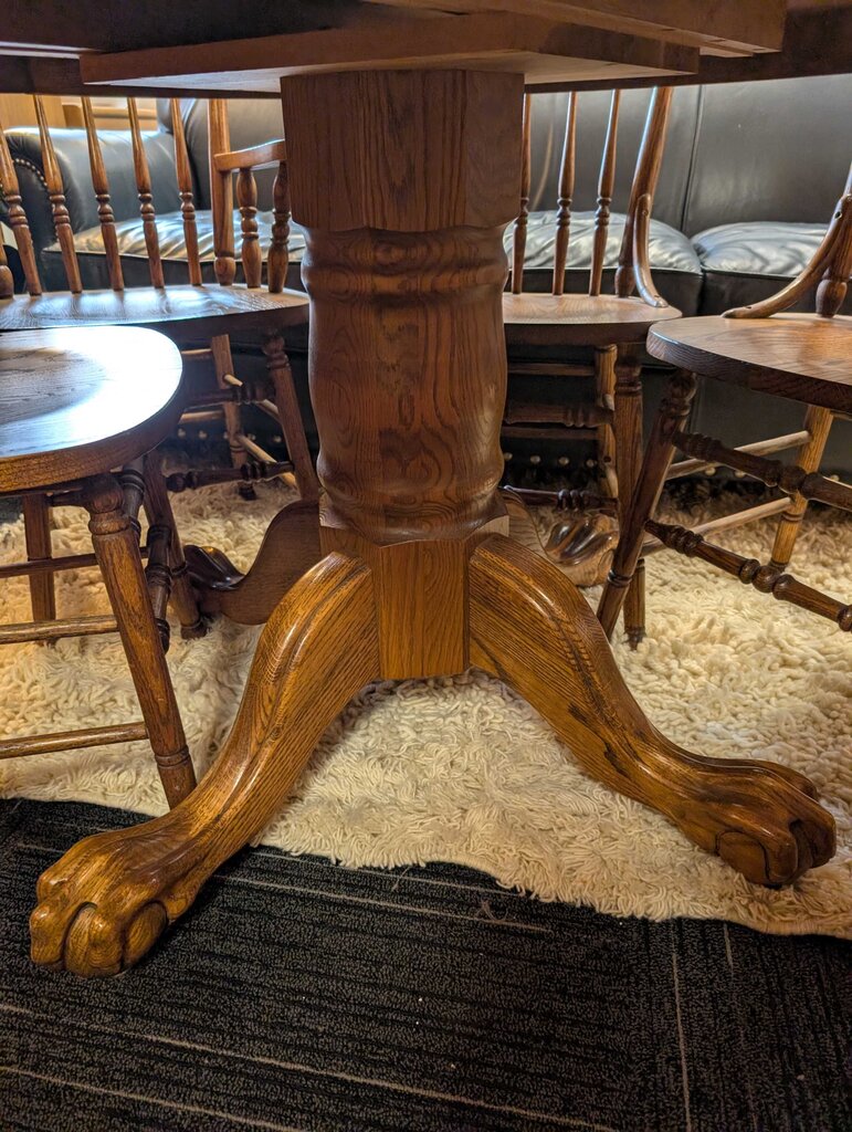 Oak Table With Six Chairs