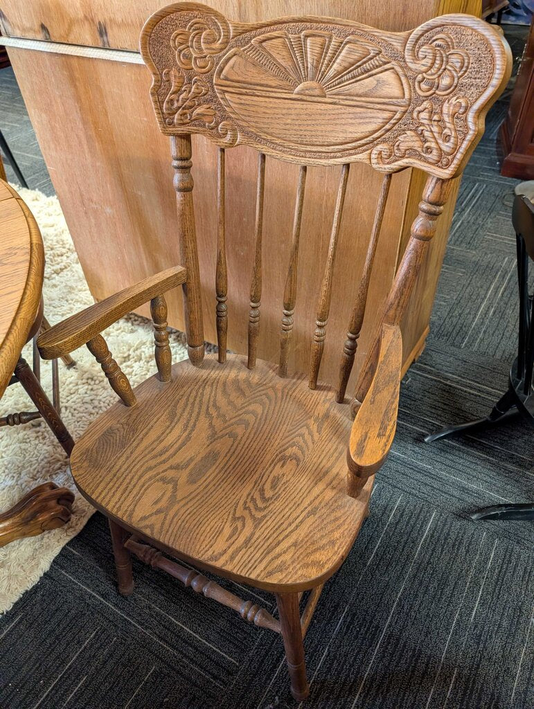 Oak Table With Six Chairs