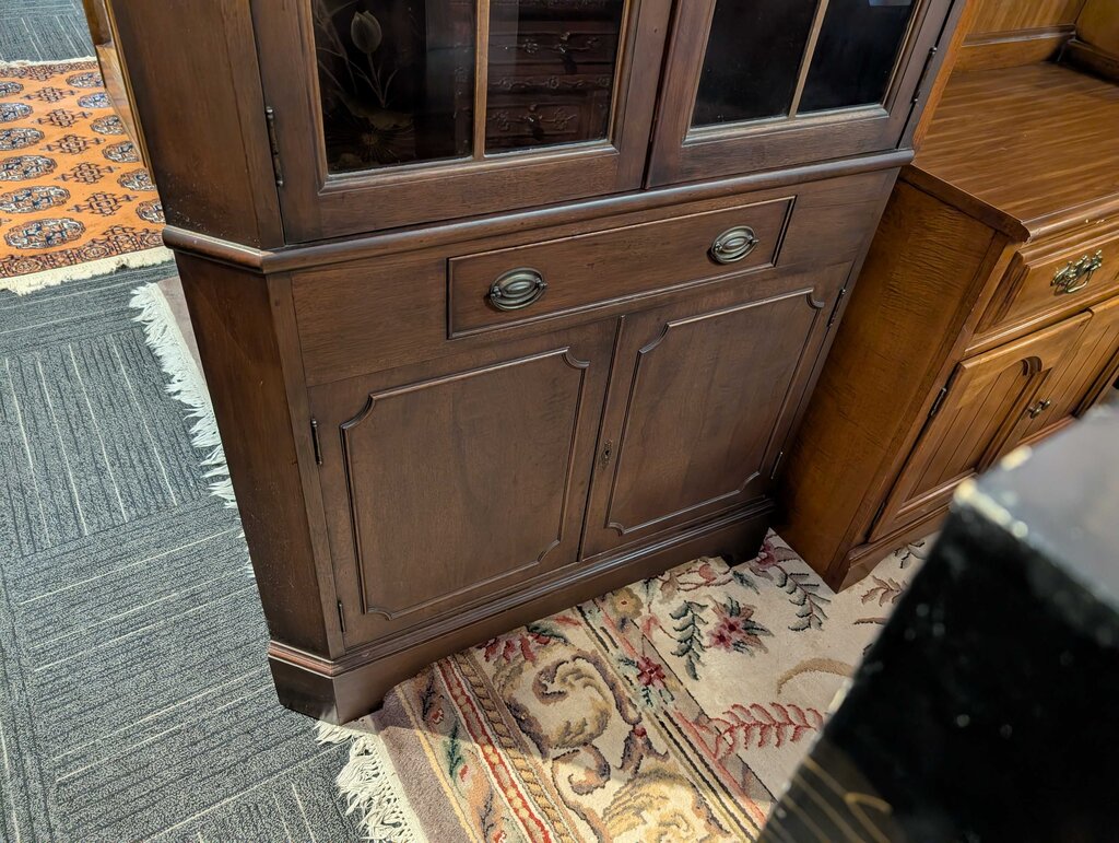 Solid Mahogany Corner Cabinet