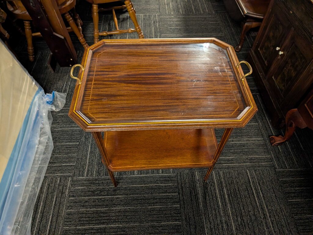 Vintage Stand With Removable Serving Tray
