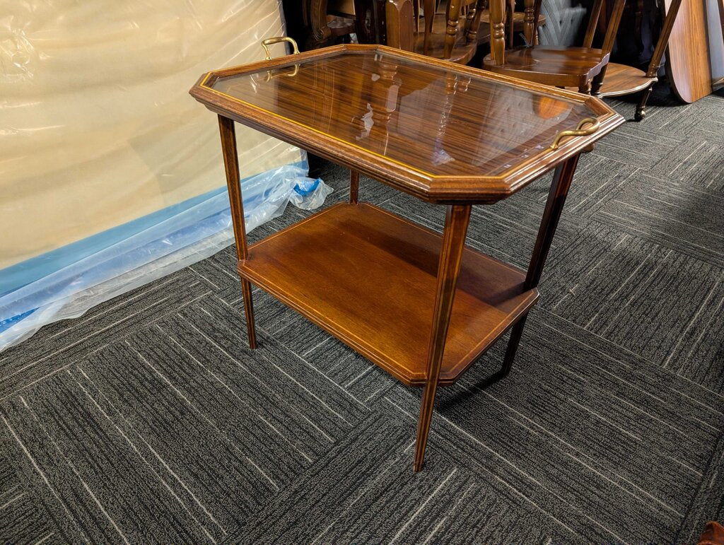 Vintage Stand With Removable Serving Tray